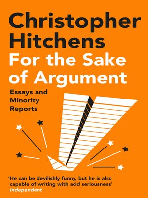 cover image of For the Sake of Argument